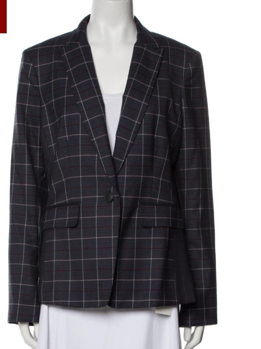 rag & bone Blue Plaid Blazer